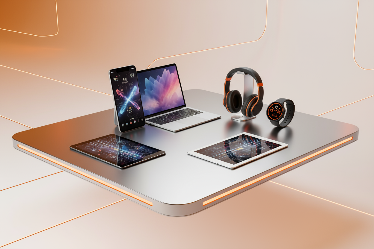 Only background White and orange color main ho