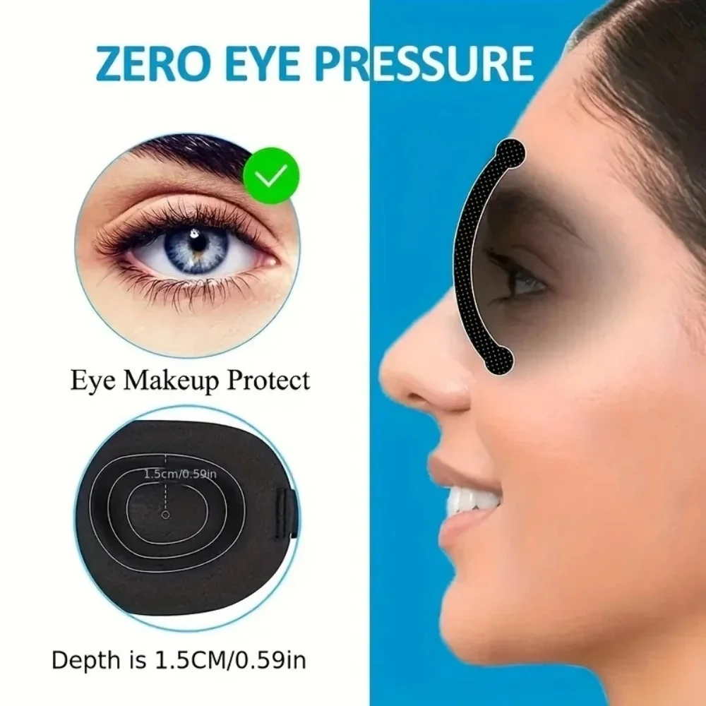 3D Memory Foam Sleep Mask – Soft Light Block Eye Cover for Travel & Rest